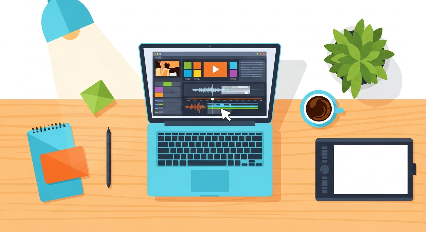 動画編集の副業の始め方ロードマップのイメージ画像