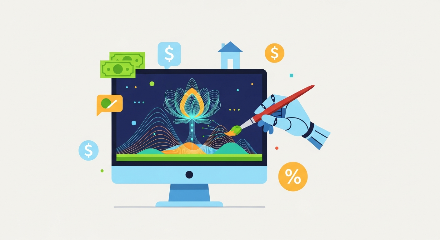 AI画像生成で副業する方法のイメージ画像